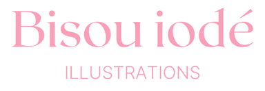 logo bisou iodé illustrations | illustratrice aquarelliste